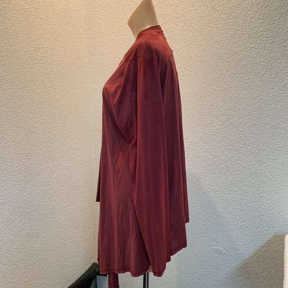 Live and Let Live lightweight drapey jacket XL poly/spandex cranberry NWT - Picture 6 of 12